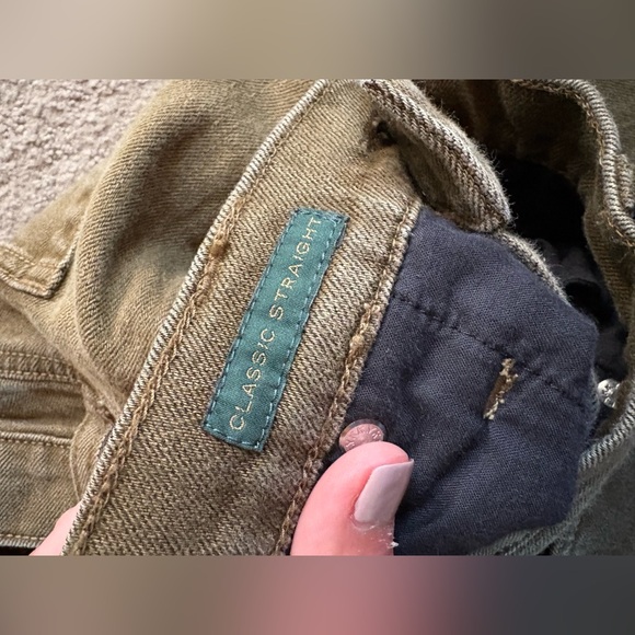 Women’s Ralph Lauren Olive Jeans size 10 classic straight pants - Picture 4 of 5